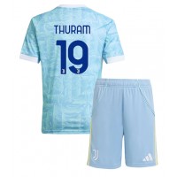 Juventus Khephren Thuram #19 Vonkajší Detský futbalový dres 2025-26 Krátky Rukáv (+ trenírky)